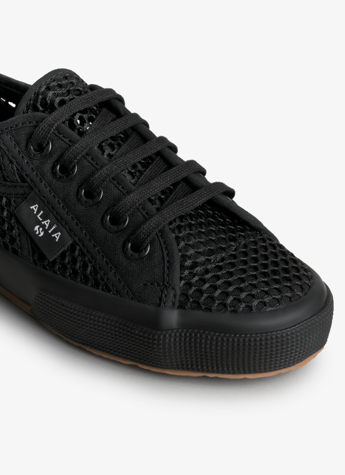 Superga sneakers in cotton ALAÏA BLACK SUPERGA SNEAKERS IN COTTON